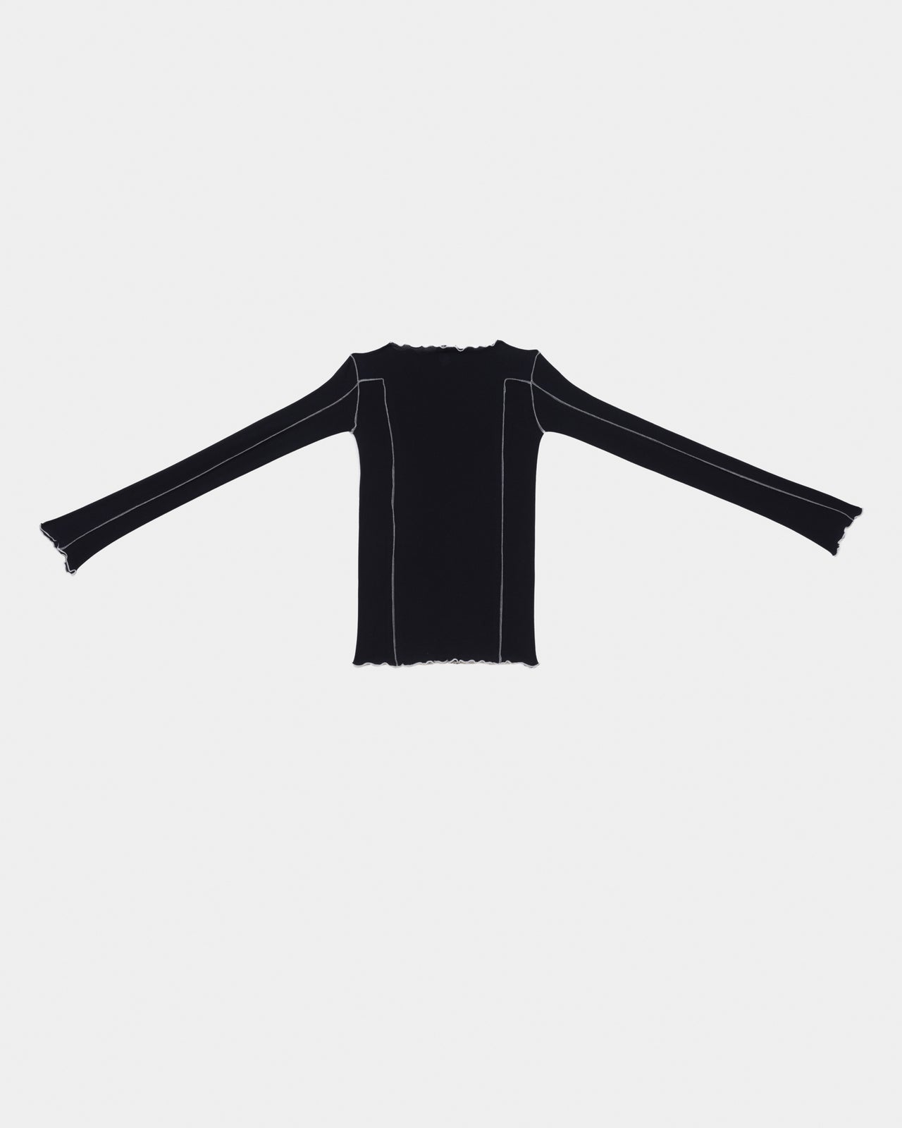 Omato Long Sleeve Tee - Organic Cotton Rib - Murano Navy / Undyed