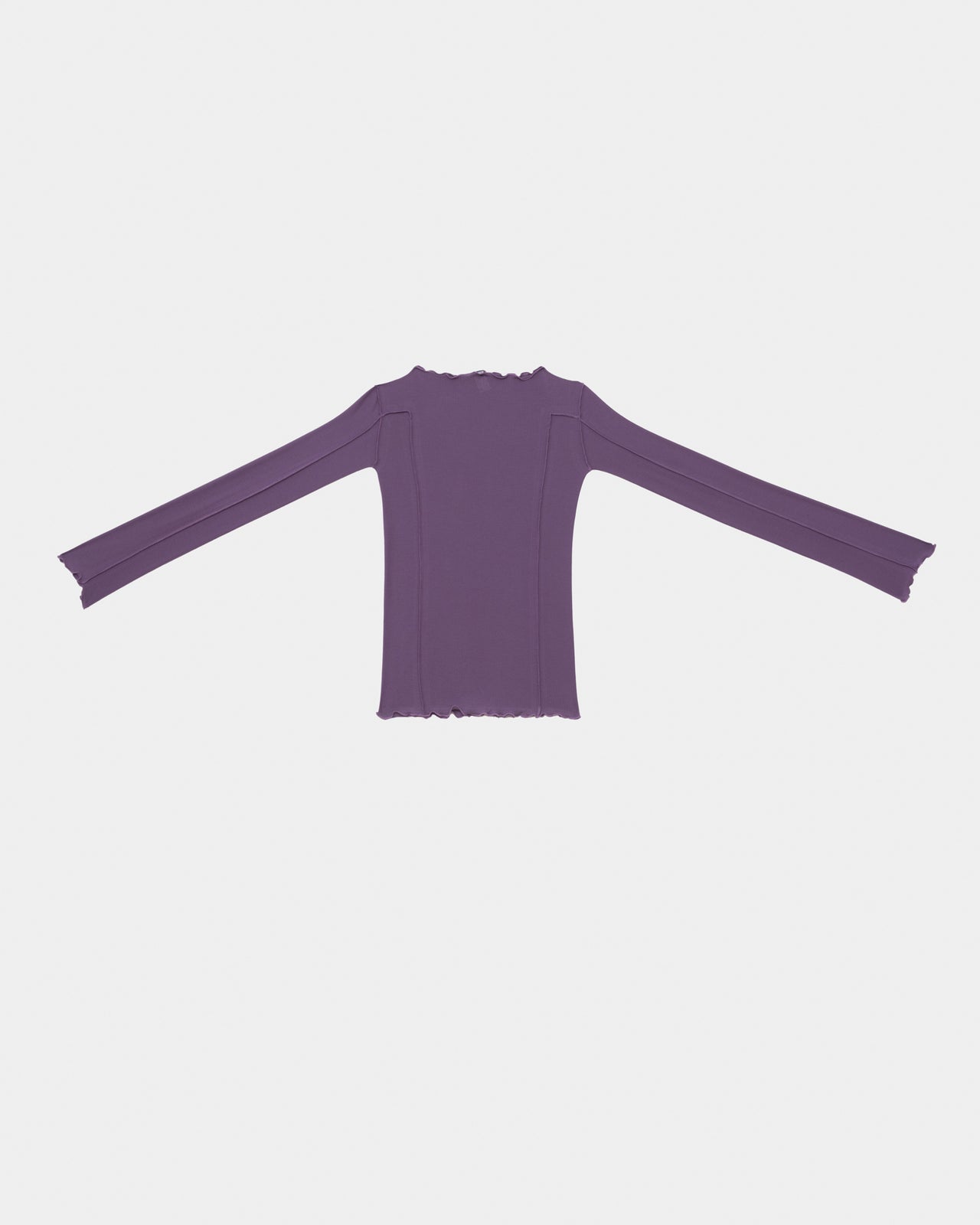 Omato Long Sleeve Tee - Organic Cotton Rib - Venet Purple
