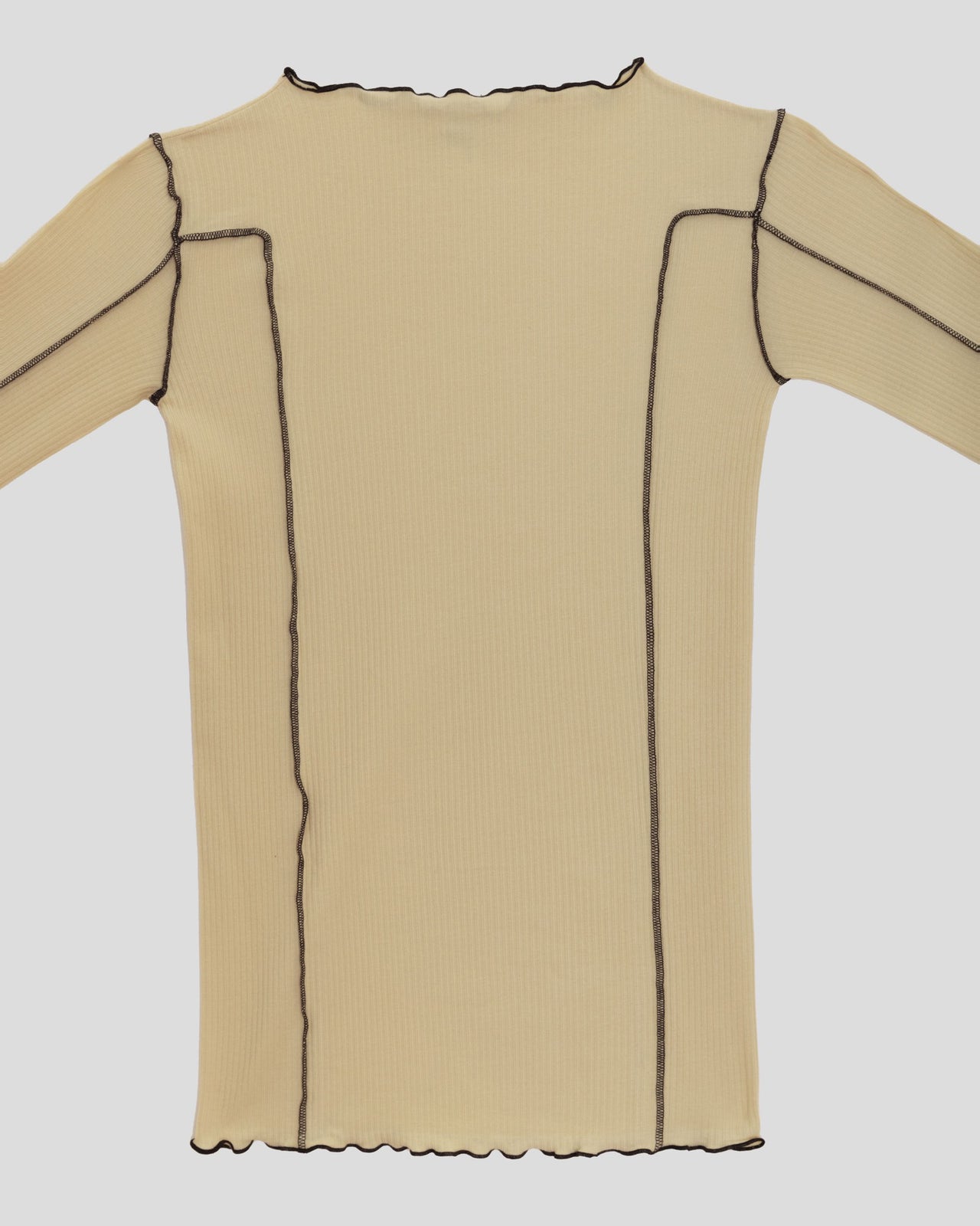 Omato Long Sleeve Tee - Organic Cotton Rib - Hen Yellow