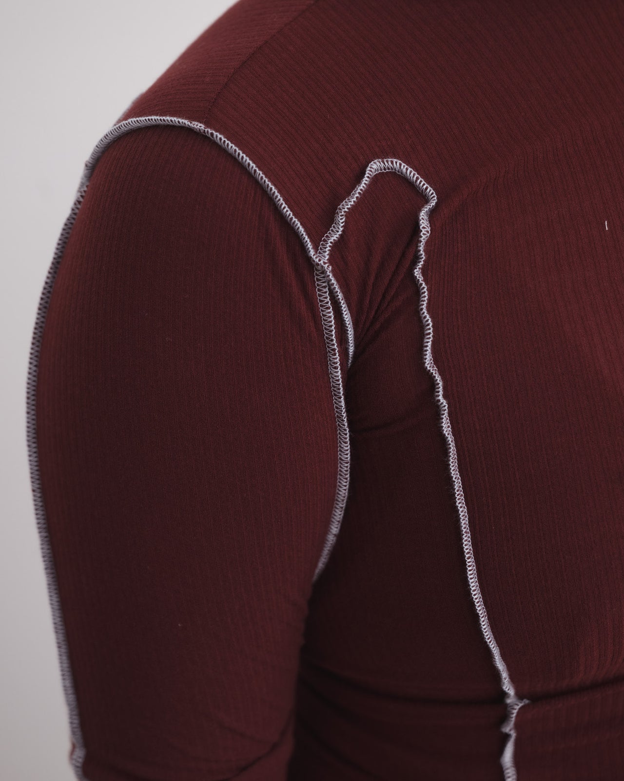 Omato Long Sleeve Tee - Organic Cotton Rib - Nara Red