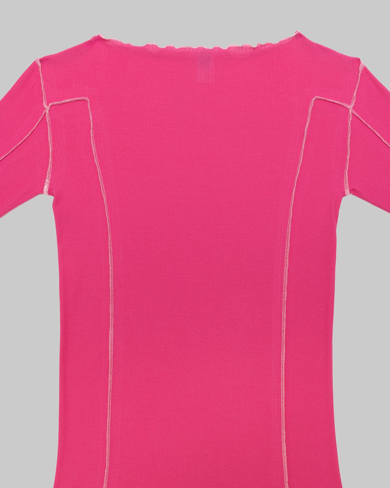 Omato Long Sleeve Tee - Organic Cotton Rib - York Pink (Pink)