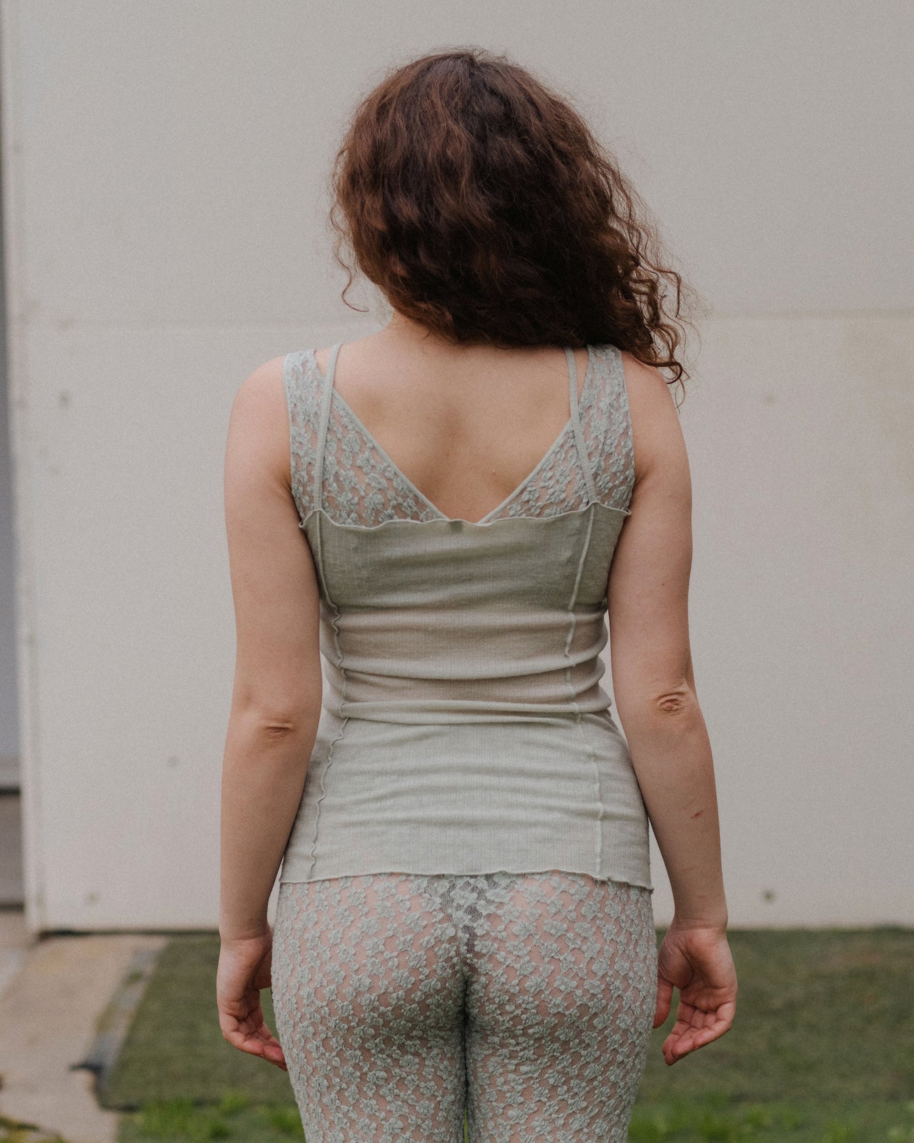 Omato Tank - Fine Wool Rib - Brun Green