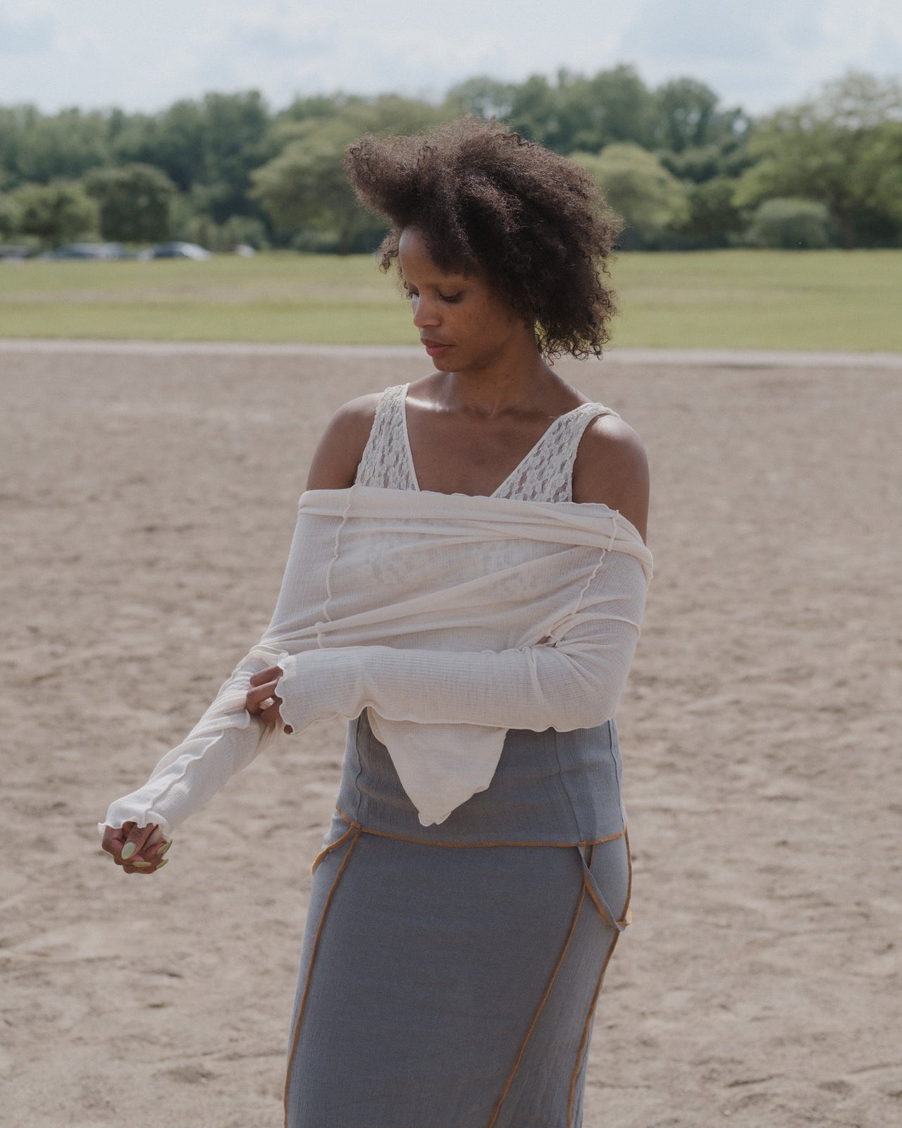 Omato Turtleneck - Fine Wool Rib - Undyed