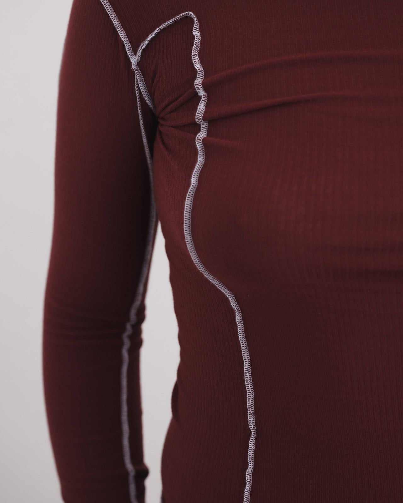 Omato Turtleneck - Organic Cotton Rib - Nara Red