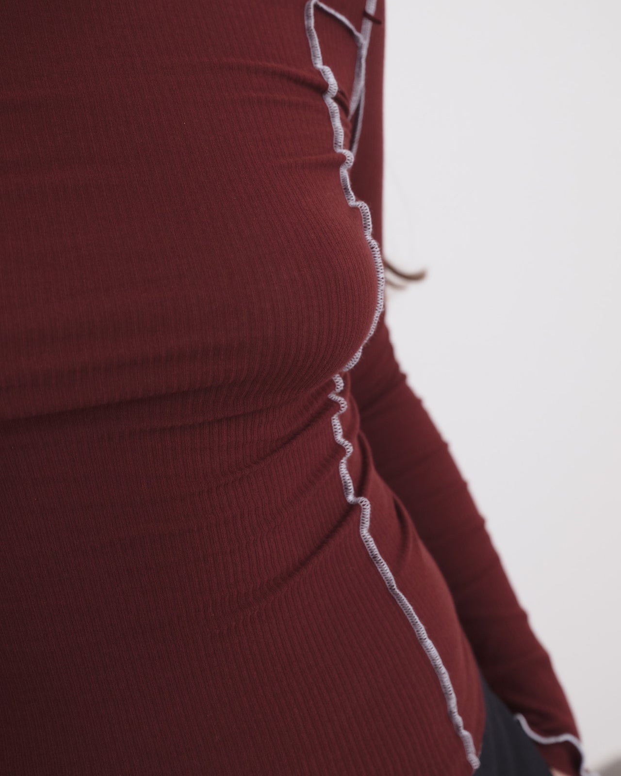 Omato Turtleneck - Organic Cotton Rib - Nara Red