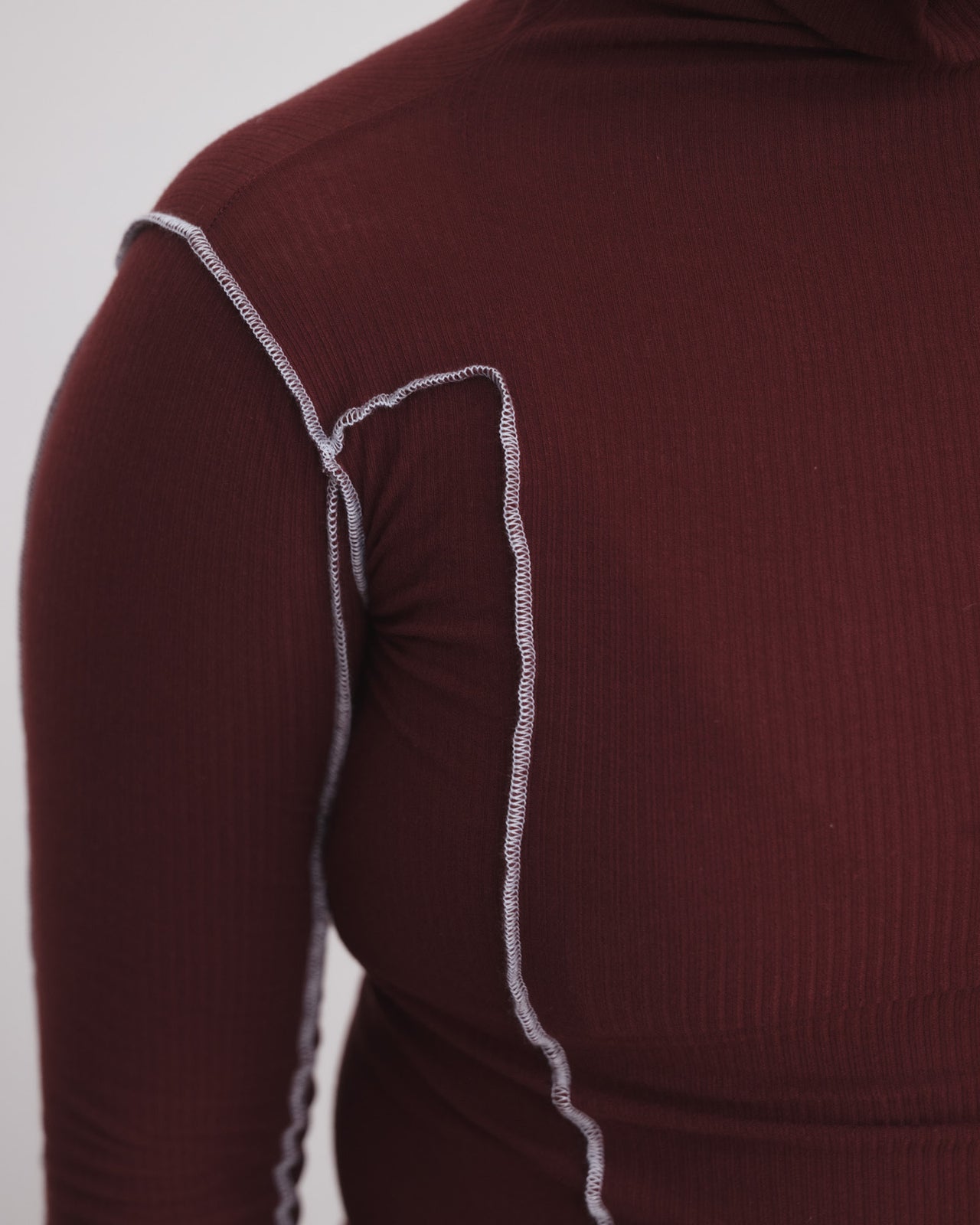 Omato Turtleneck - Organic Cotton Rib - Nara Red