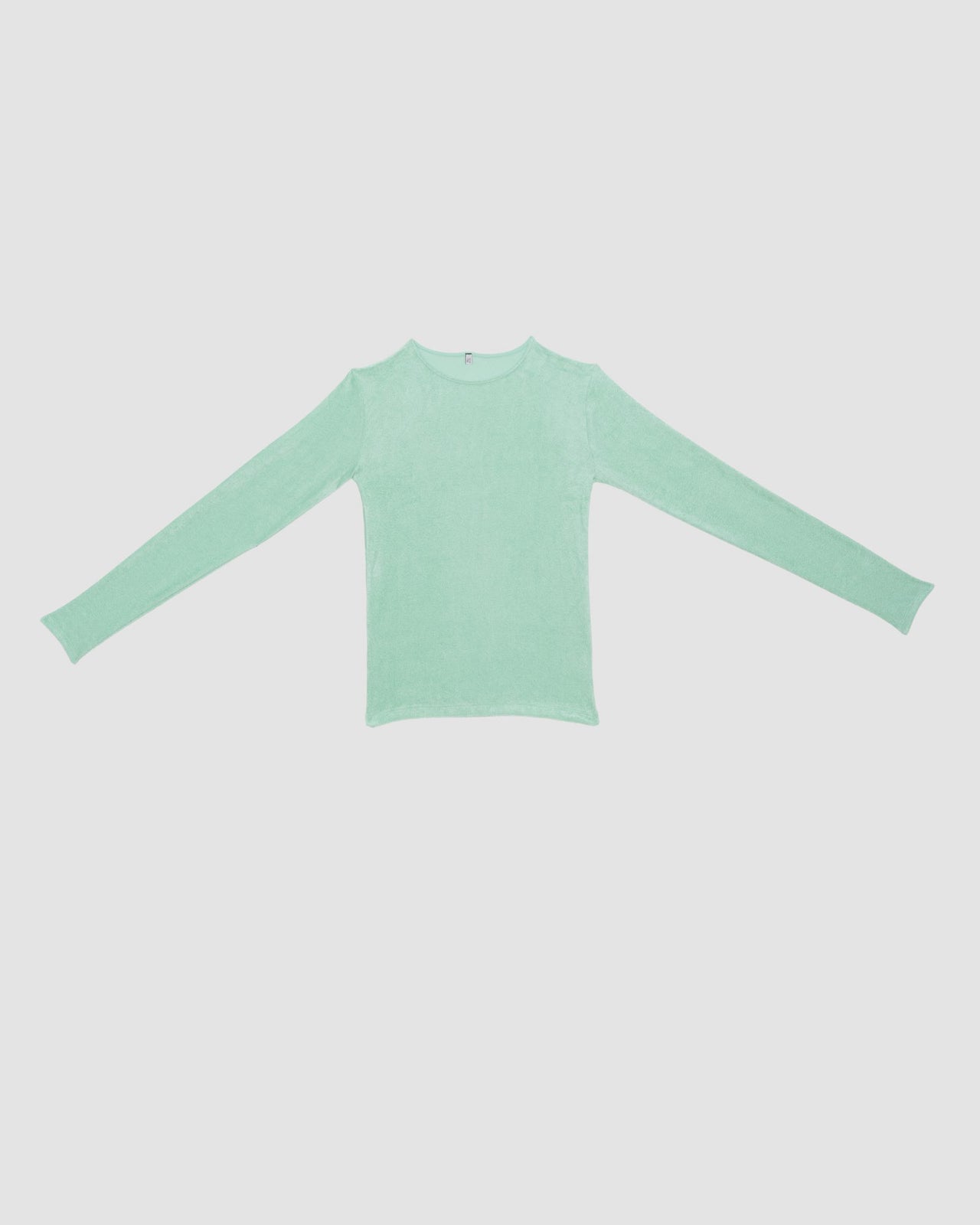 Omo Long Sleeve Tee - Viscose Velour - Telu Green