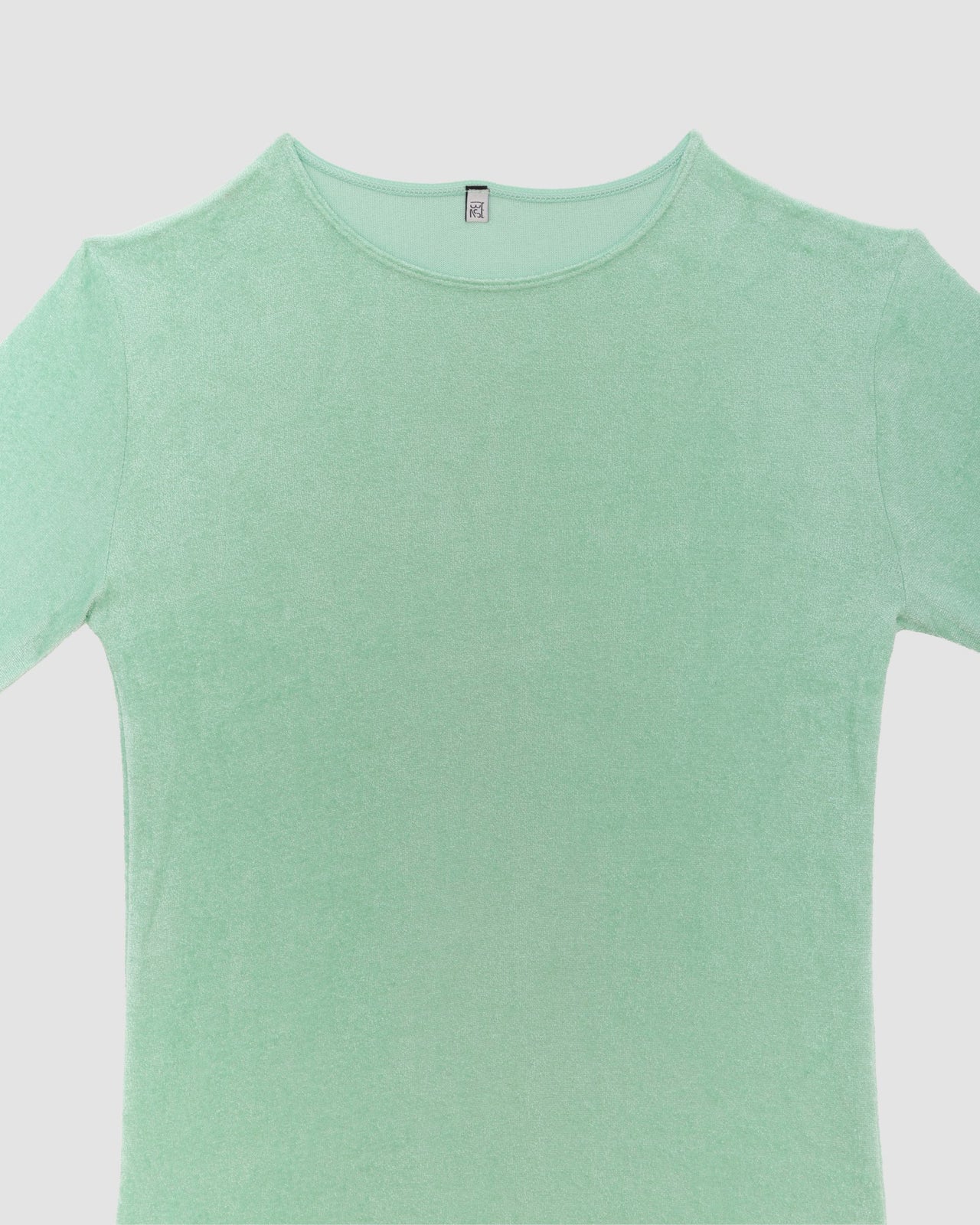 Omo Long Sleeve Tee - Viscose Velour - Telu Green