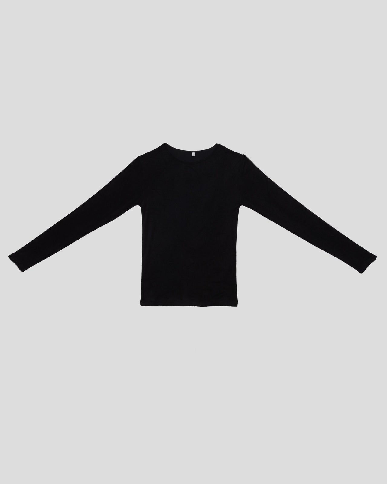 Omo Long Sleeve Tee - Ecovero Velour - Black