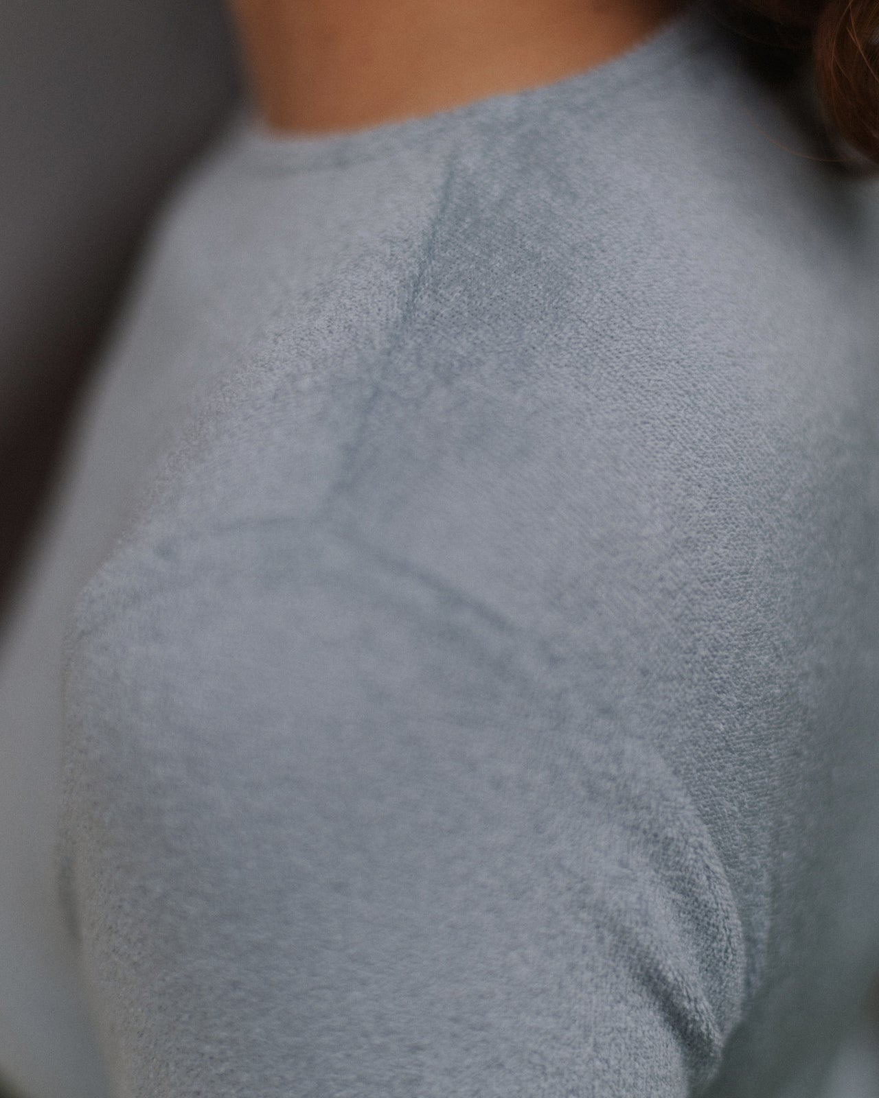 Omo Long Sleeve Tee - Ecovero Velour - Toom Grey