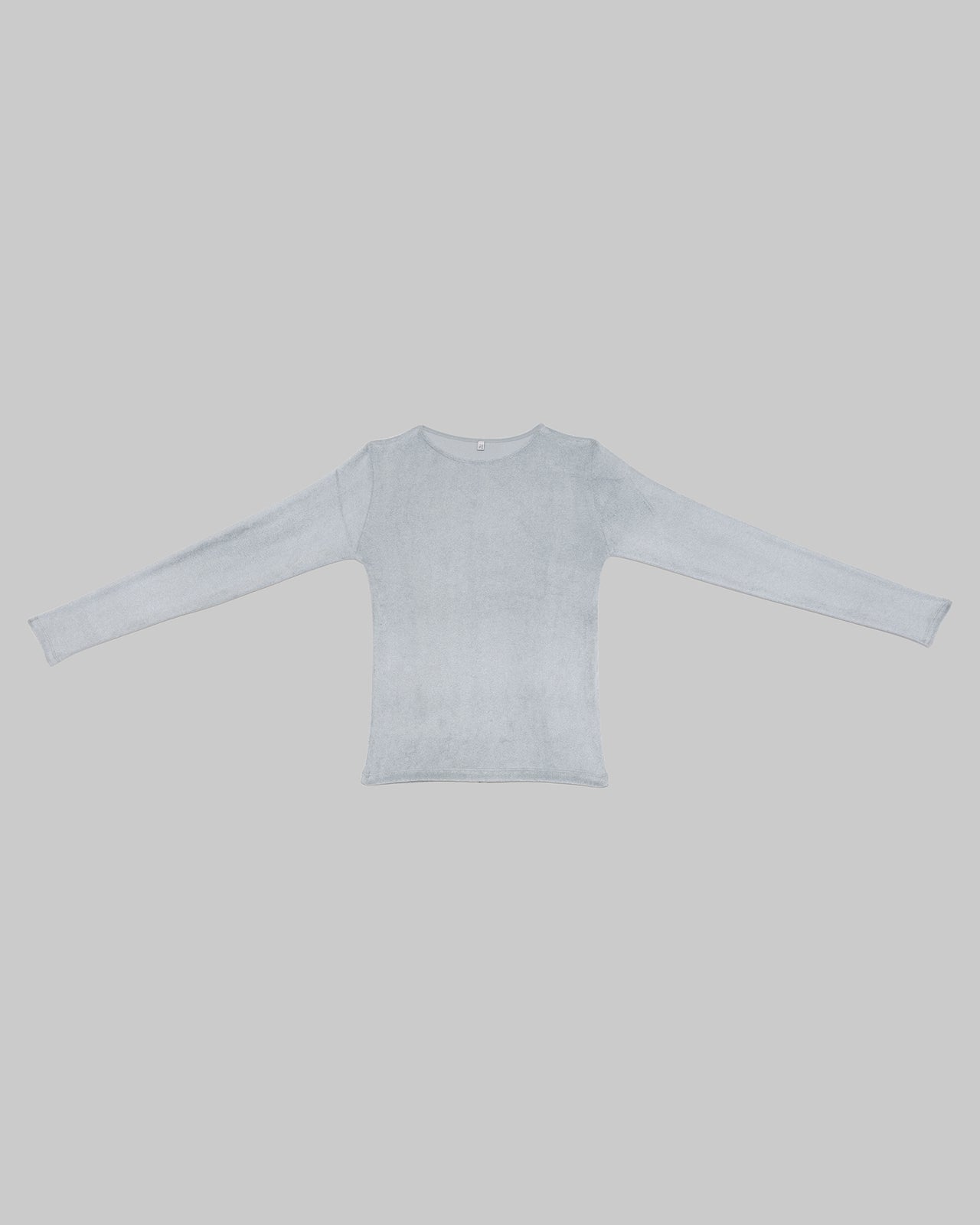 Omo Long Sleeve Tee - Ecovero Velour - Toom Grey
