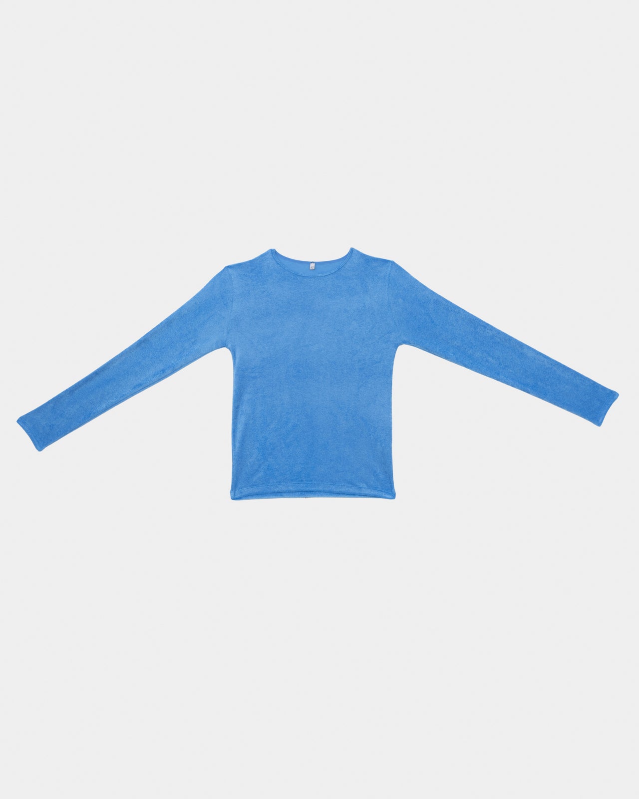 Omo Long Sleeve Tee - Ecovero Velour - Zinn Blue