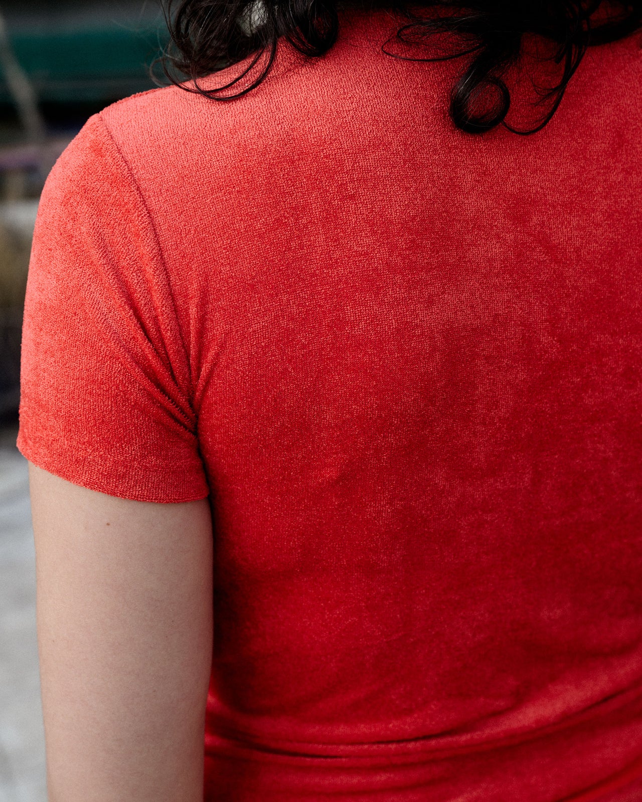 Omo Tee Shirt - Ecovero Velour - Mino Red