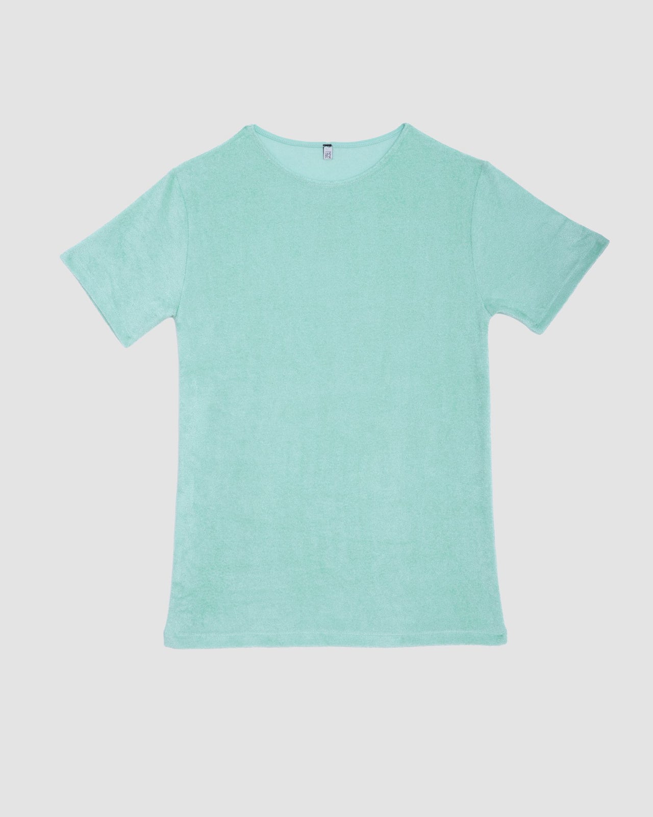 Omo Tee Shirt - Viscose Velour - Telu Green