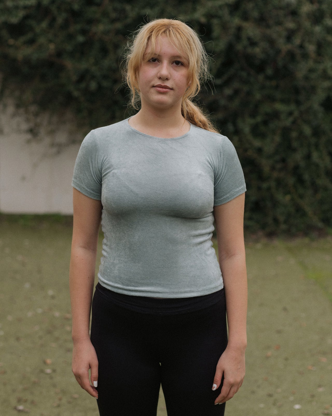 Omo Tee Shirt - Ecovero Velour - Toom Grey