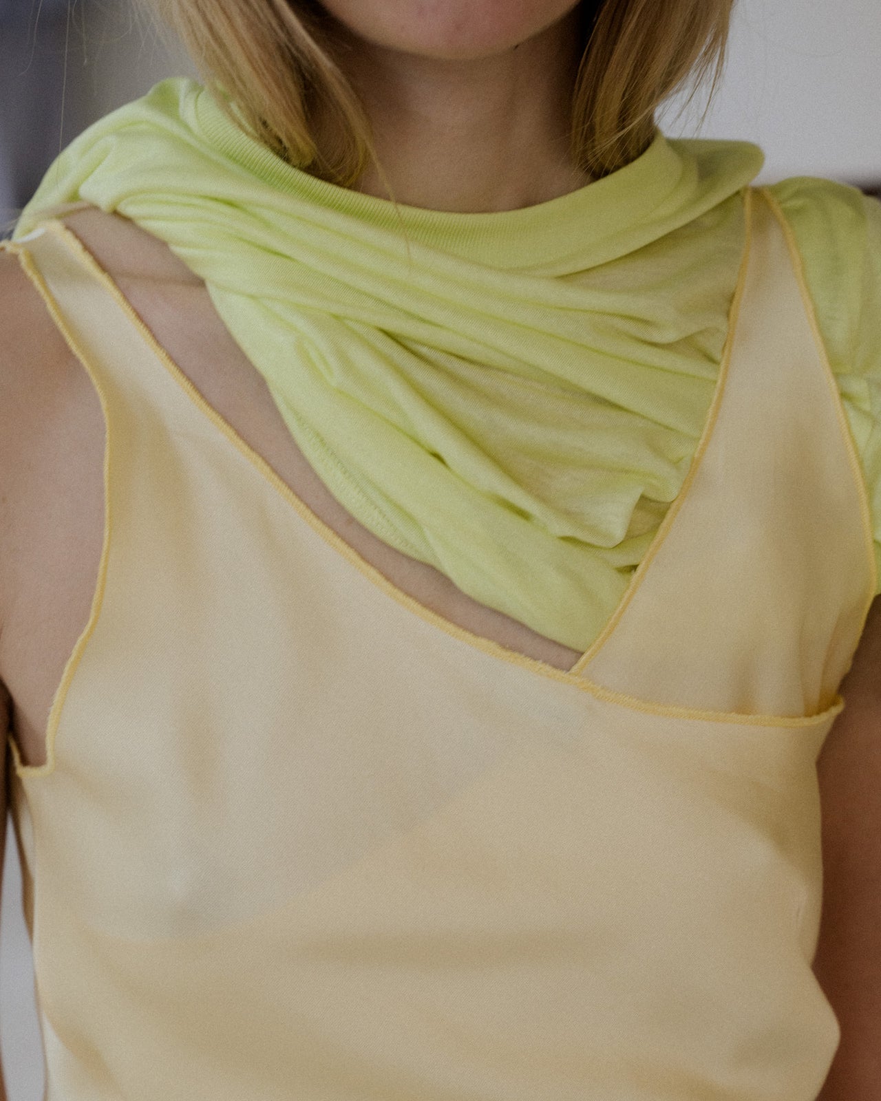 One Strap Dydine Dress - Ecovero Satin - Sophia Yellow
