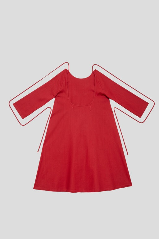 Otay Longsleeve Dress - Wild Silk - Rubia Red - AU22