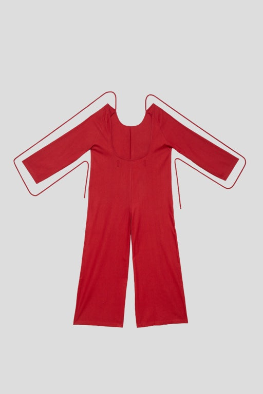 Otay Longsleeve Jumpsuit - Wild Silk - Rubia Red - AU22