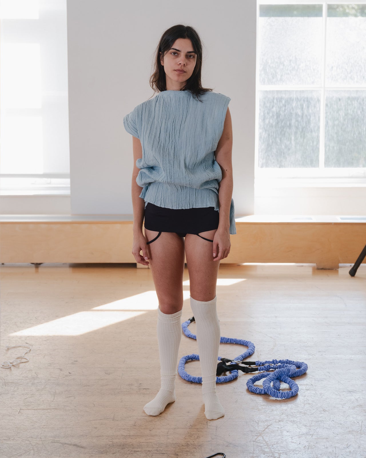 Overknee Socks - Cotton Rib - Undyed