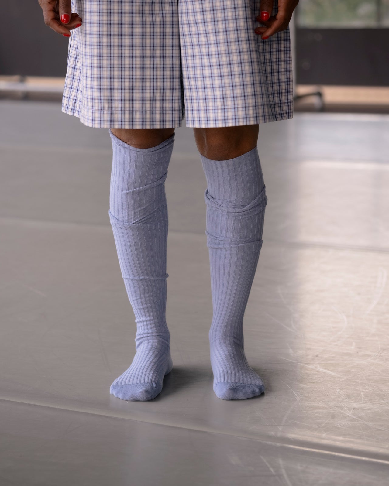 Overknee Socks - Organic Cotton - Korai Blue