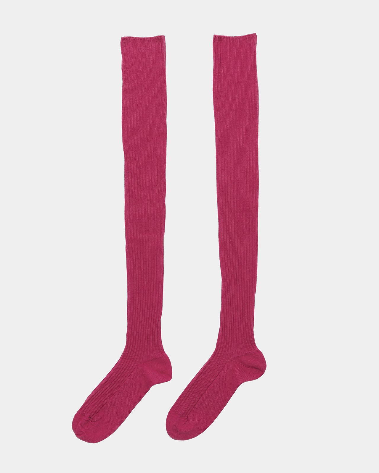 Overknee Socks - Organic Cotton Rib - Ovid Pink