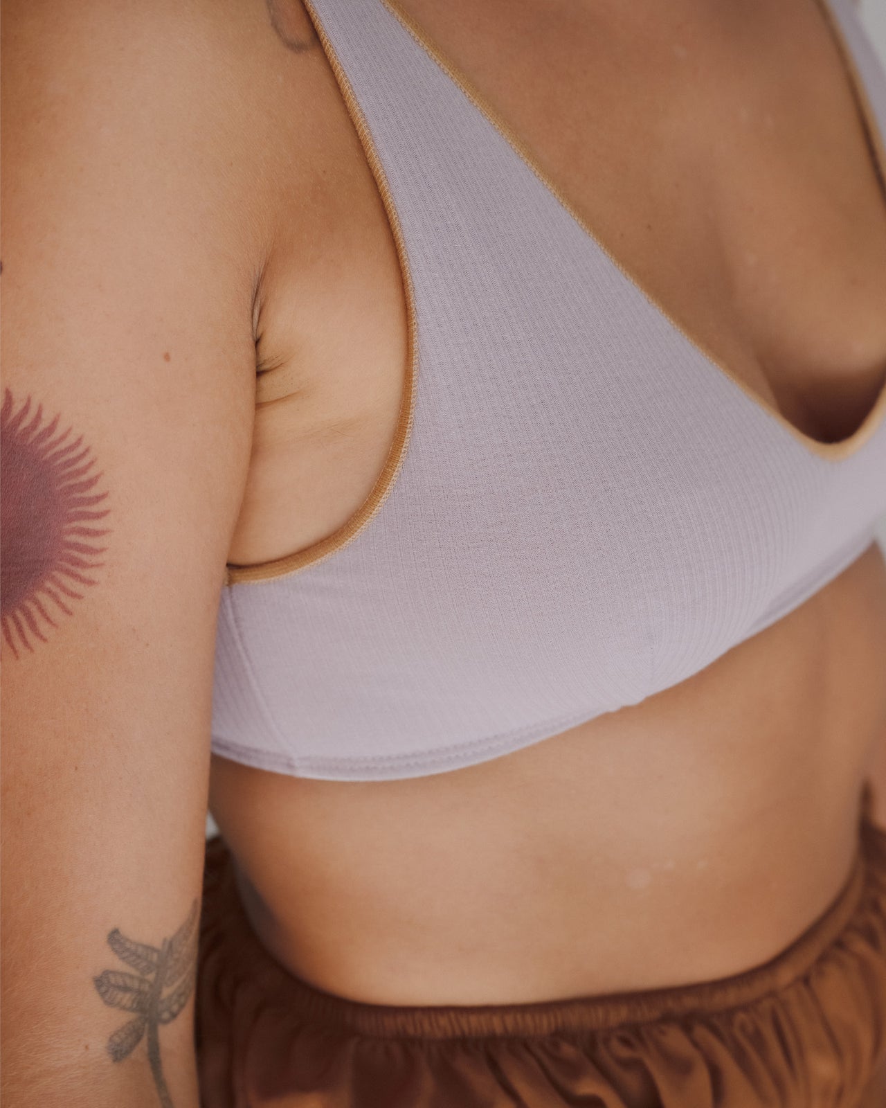 Pam Bra - Fine Organic Cotton Rib - Verbe Purple