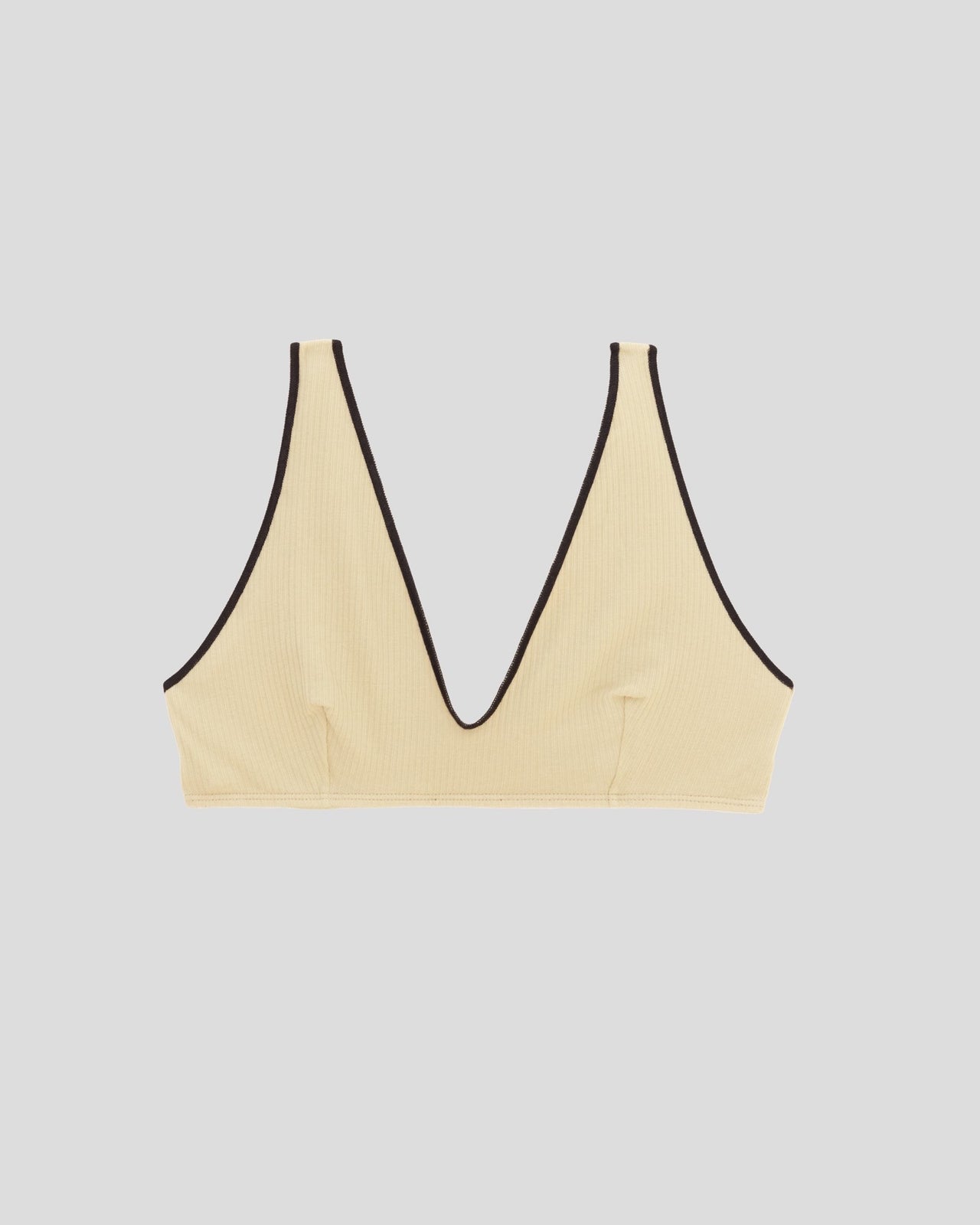 Pam Bra - Fine Organic Cotton Rib - Hen Yellow