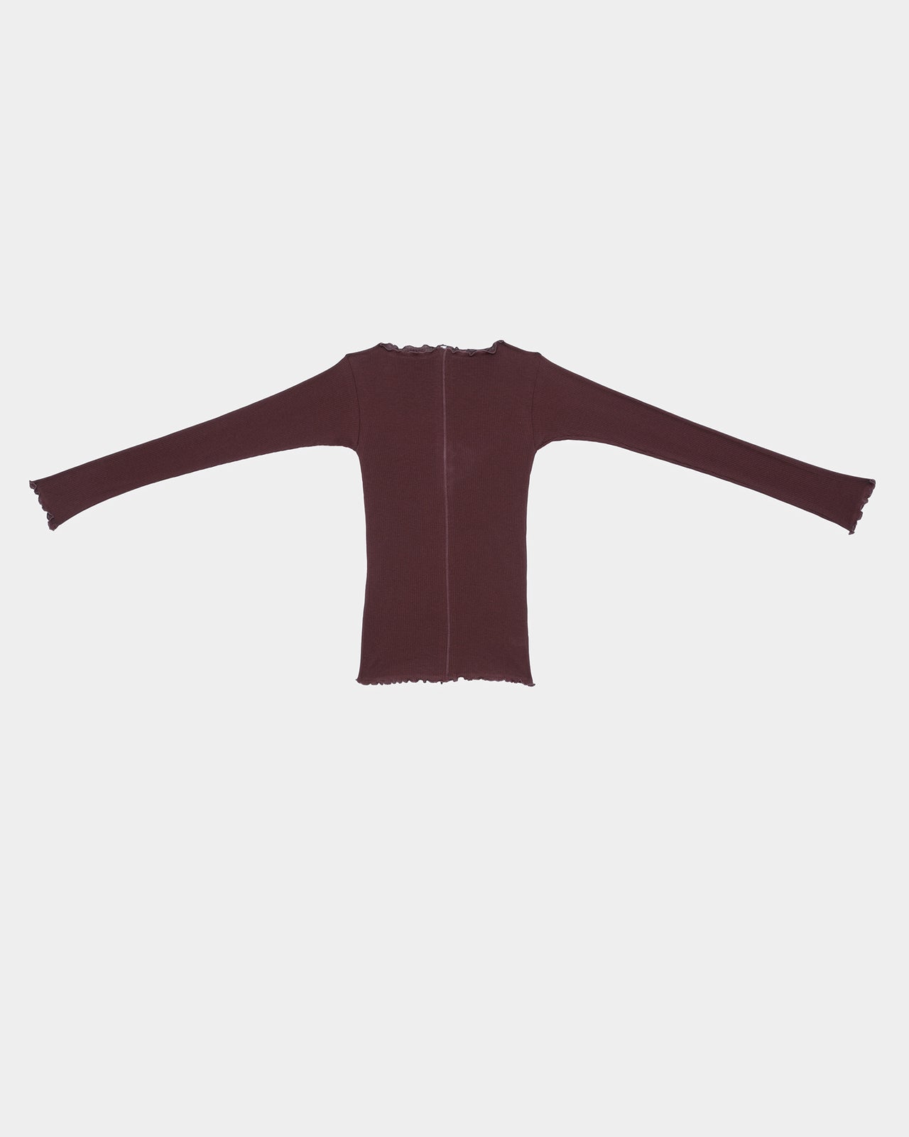 Pama Long Sleeve Tee - Organic Cotton Rib - Nara Red