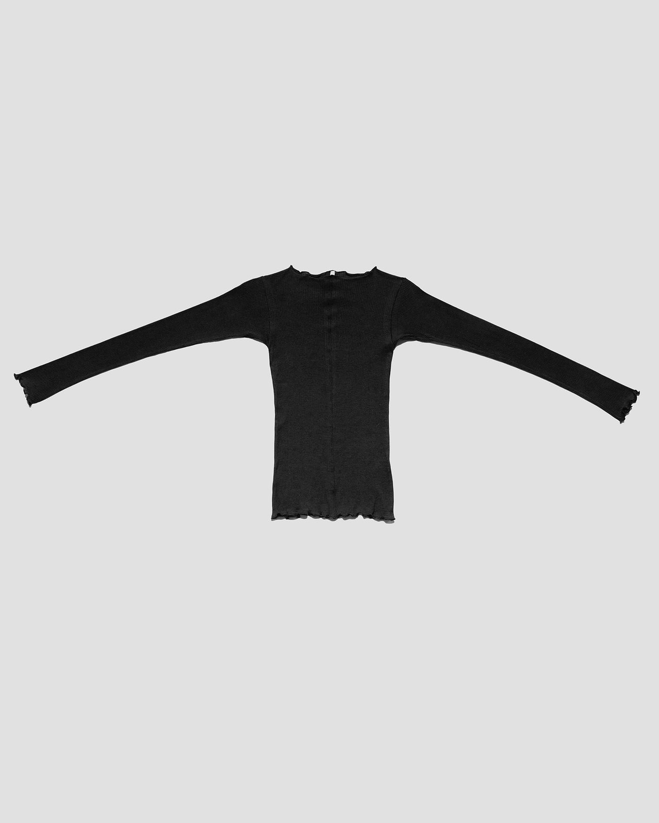Pama Long Sleeve Tee - Organic Cotton Rib - Black