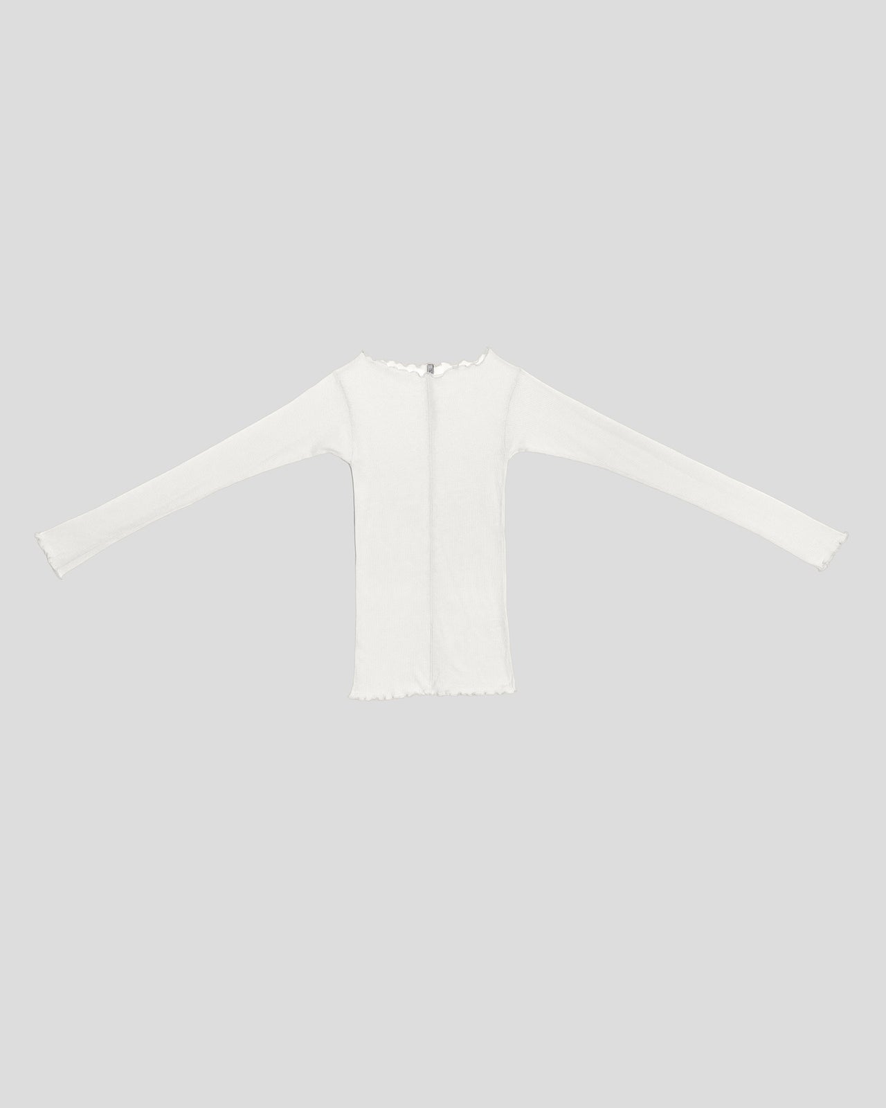 Pama Long Sleeve Tee  - Organic Cotton Rib - Off White