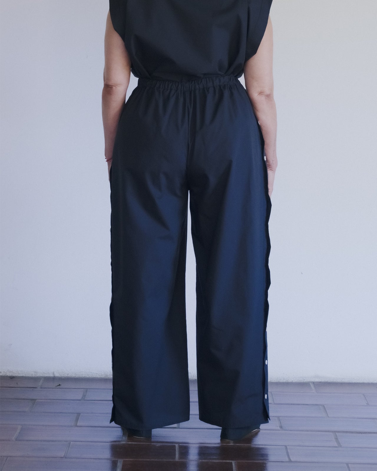 Part Pants - Organic Cotton Poplin - Black