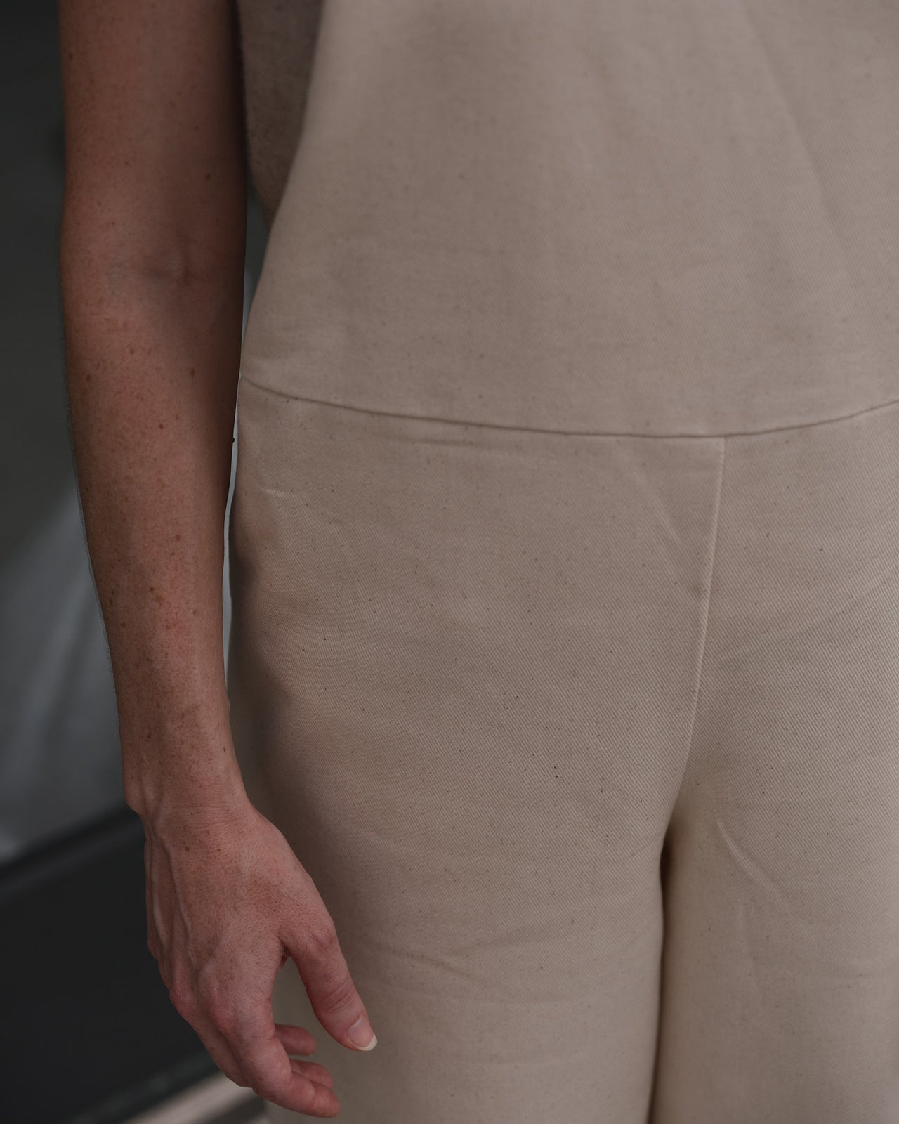 Perr Jumpsuit - Cotton Canvas - Undyed