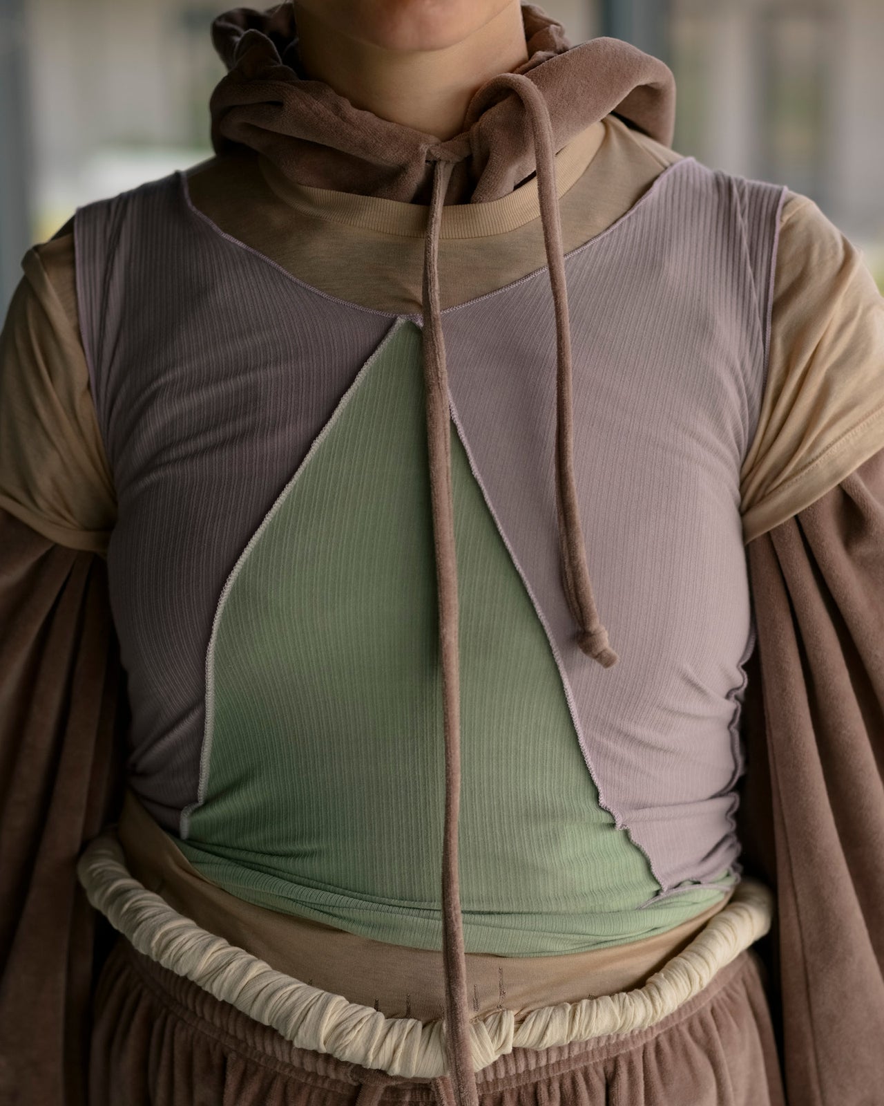 Phy Tank - Organic Cotton Rib - Verbe Purple / Green