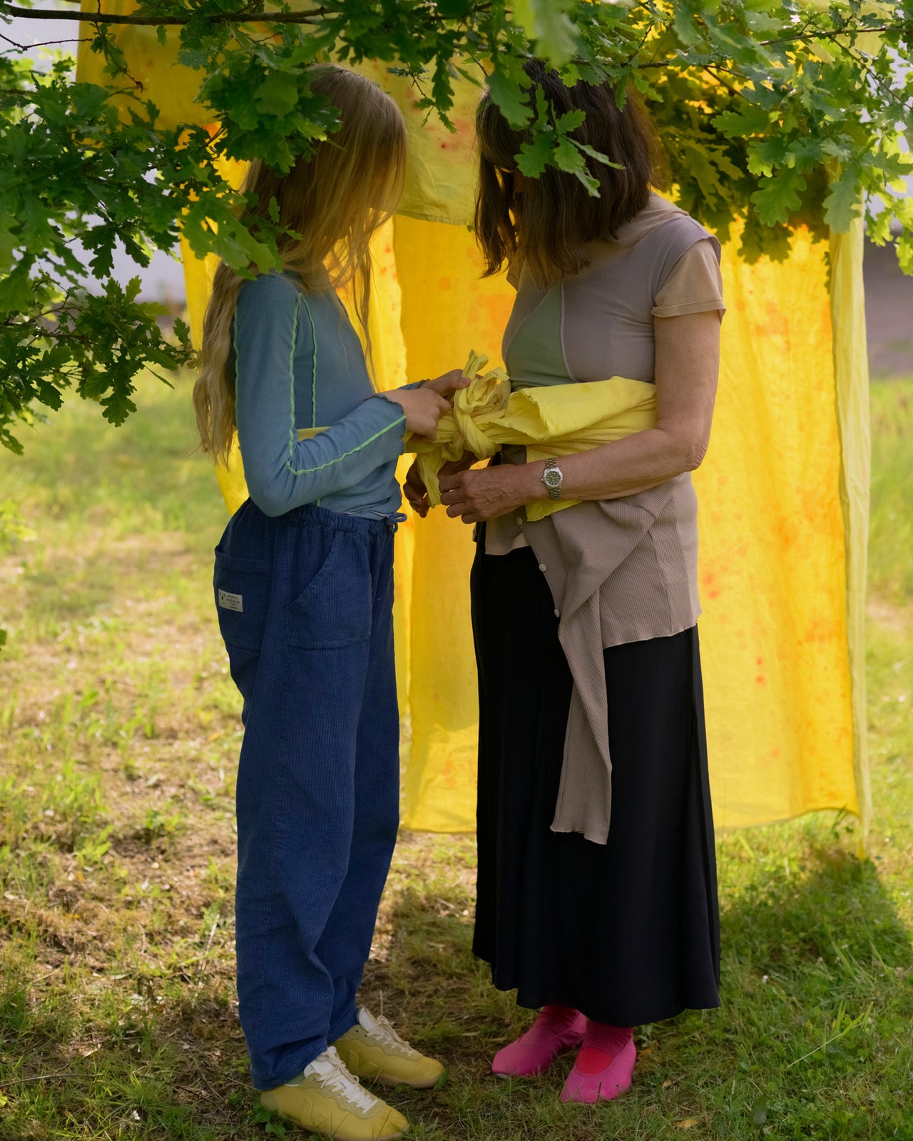 Phy Tank - Organic Cotton Rib - Verbe Purple / Green