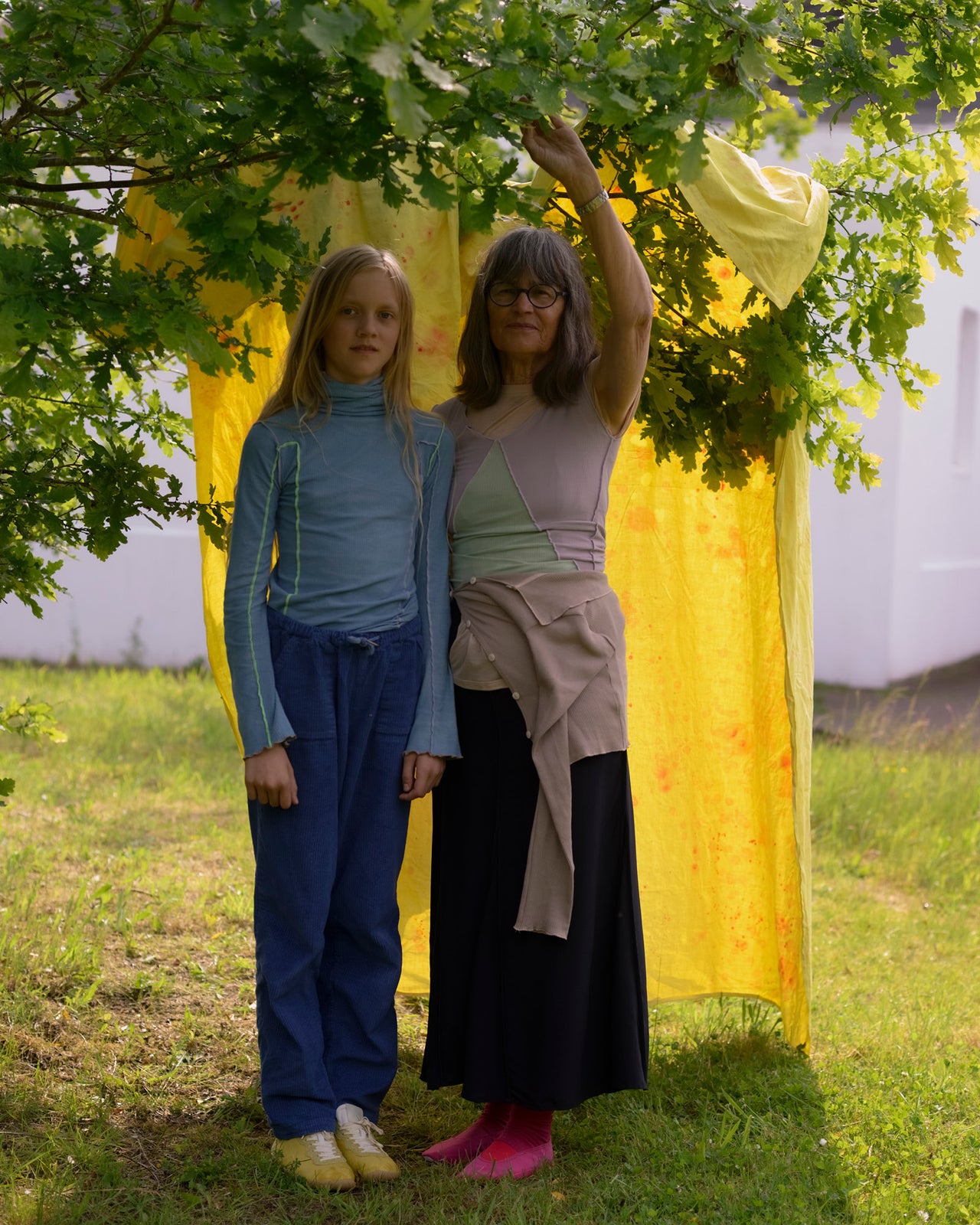 Phy Tank - Organic Cotton Rib - Verbe Purple / Green