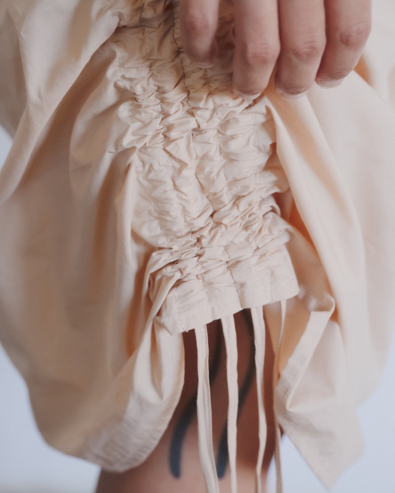 Pictorial Dress - Organic Cotton Poplin - Andradita Sand
