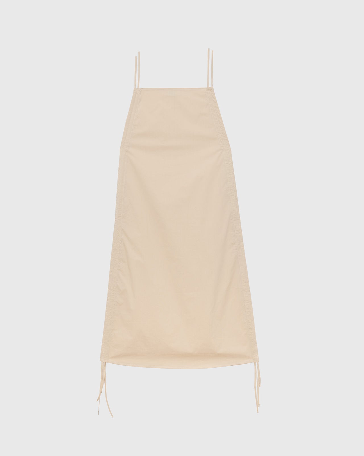Pictorial Dress - Organic Cotton Poplin - Andradita Sand