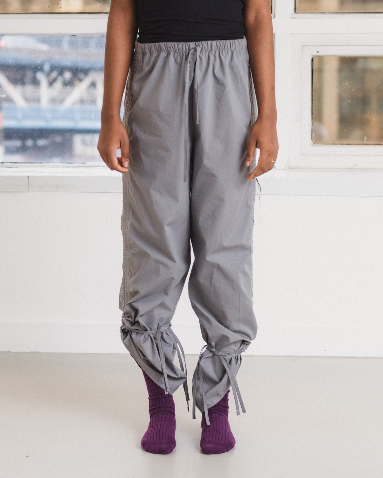 Pictorial Pants - Organic Cotton Poplin - Ziti Grey