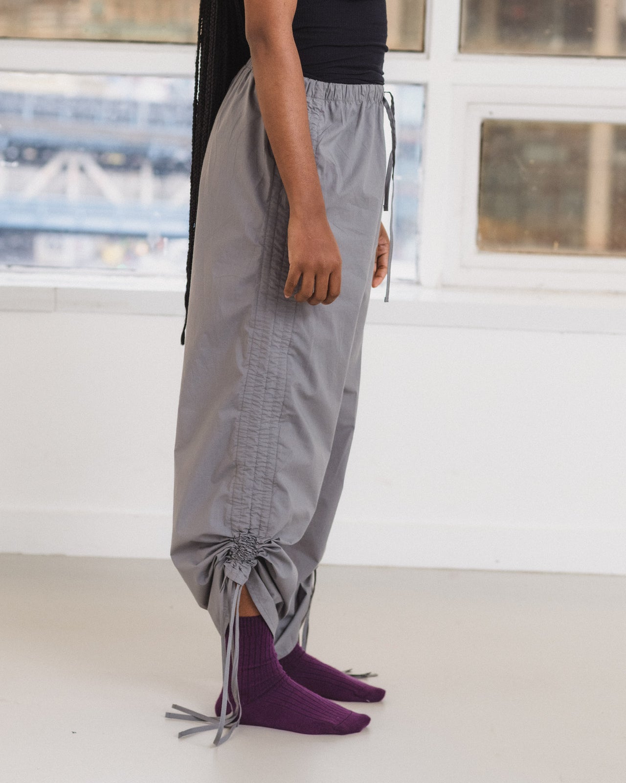 Pictorial Pants - Organic Cotton Poplin - Ziti Grey