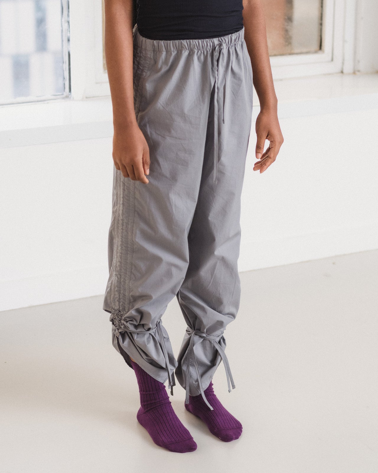 Pictorial Pants - Organic Cotton Poplin - Ziti Grey