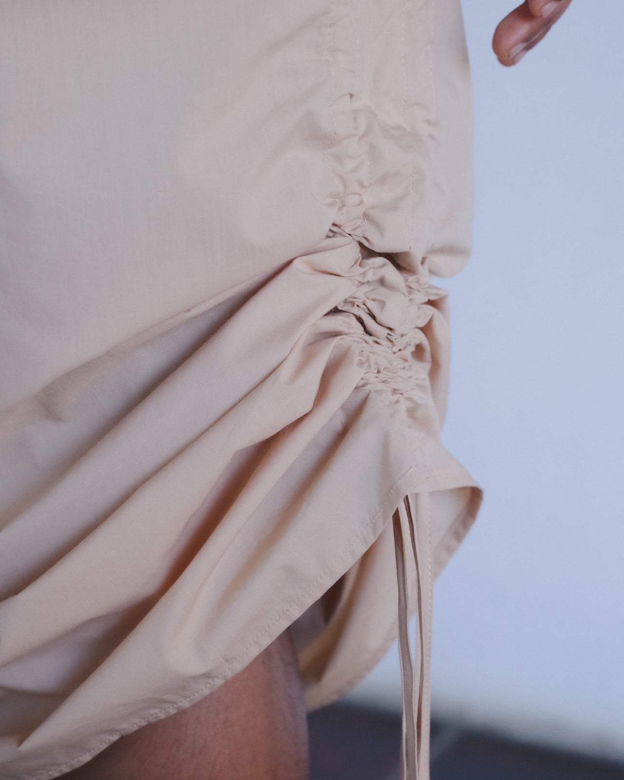 Pictorial Skirt - Organic Cotton Poplin - Andradita Sand