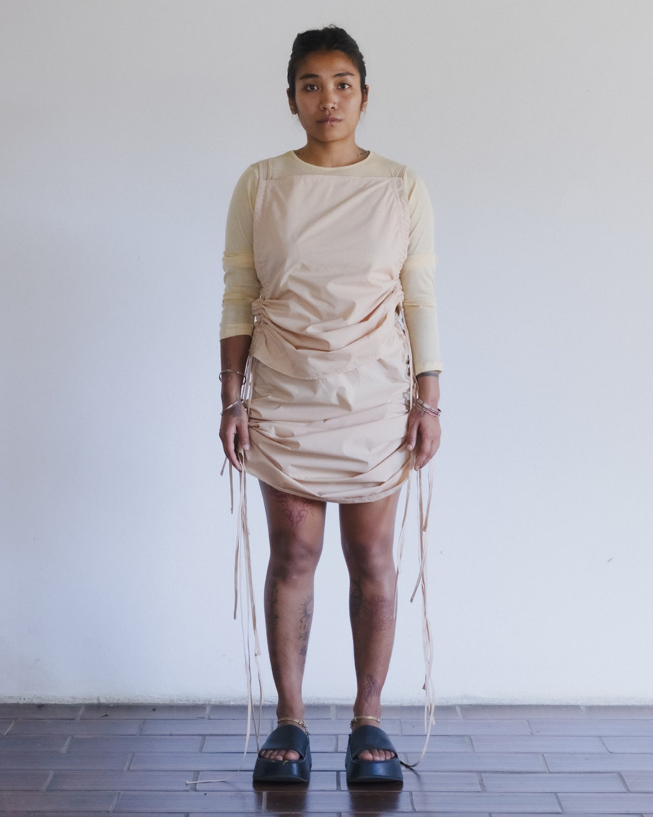 Pictorial Skirt - Organic Cotton Poplin - Andradita Sand