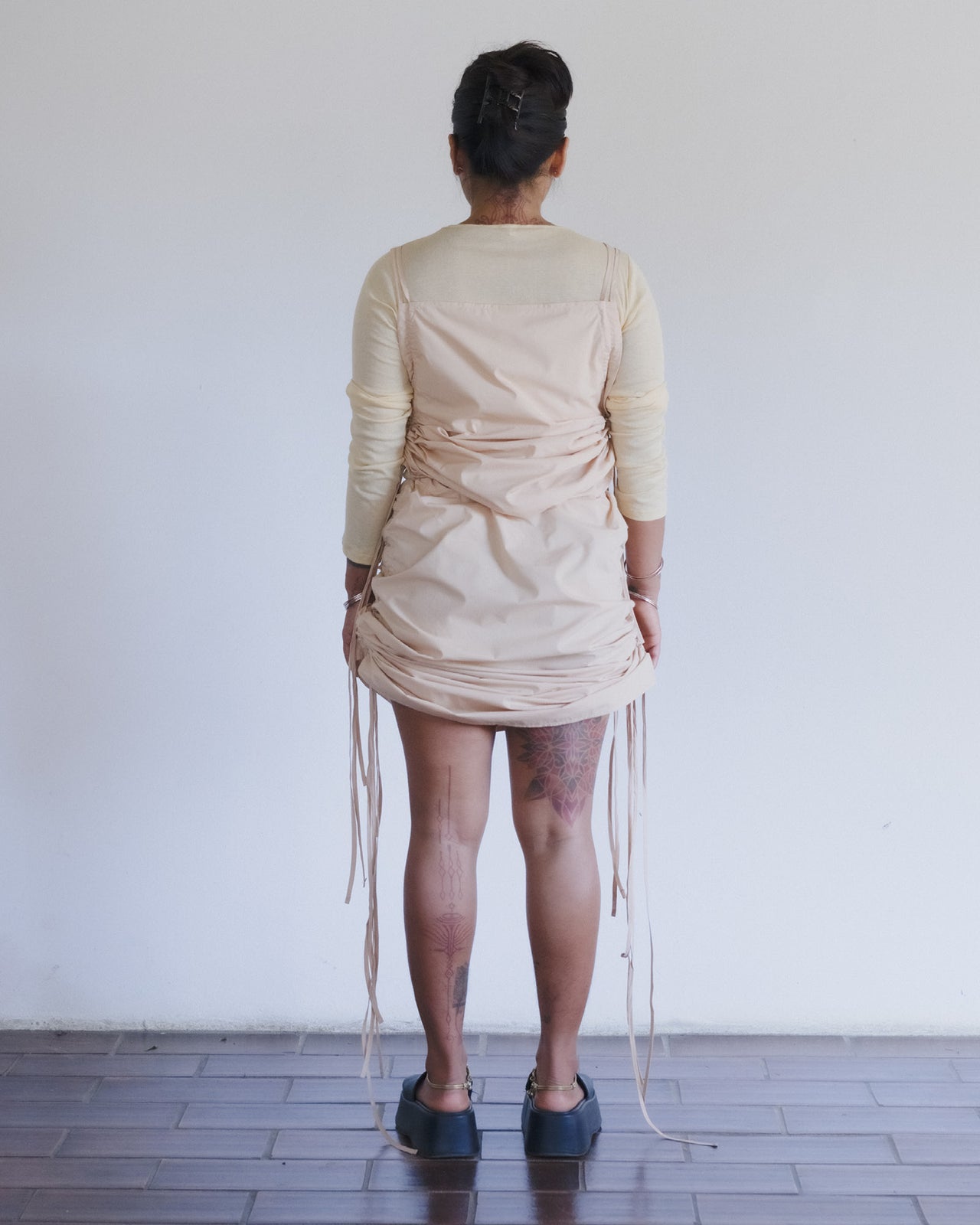 Pictorial Skirt - Organic Cotton Poplin - Andradita Sand
