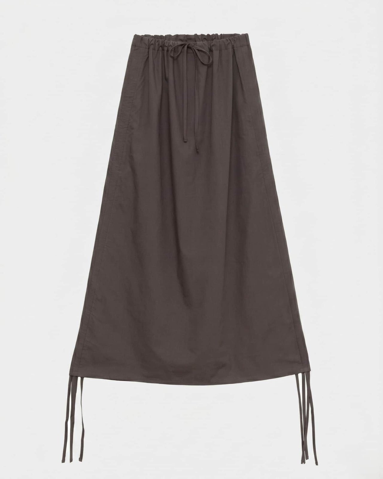 Pictorial Skirt - Organic Cotton Poplin - Mara Brown