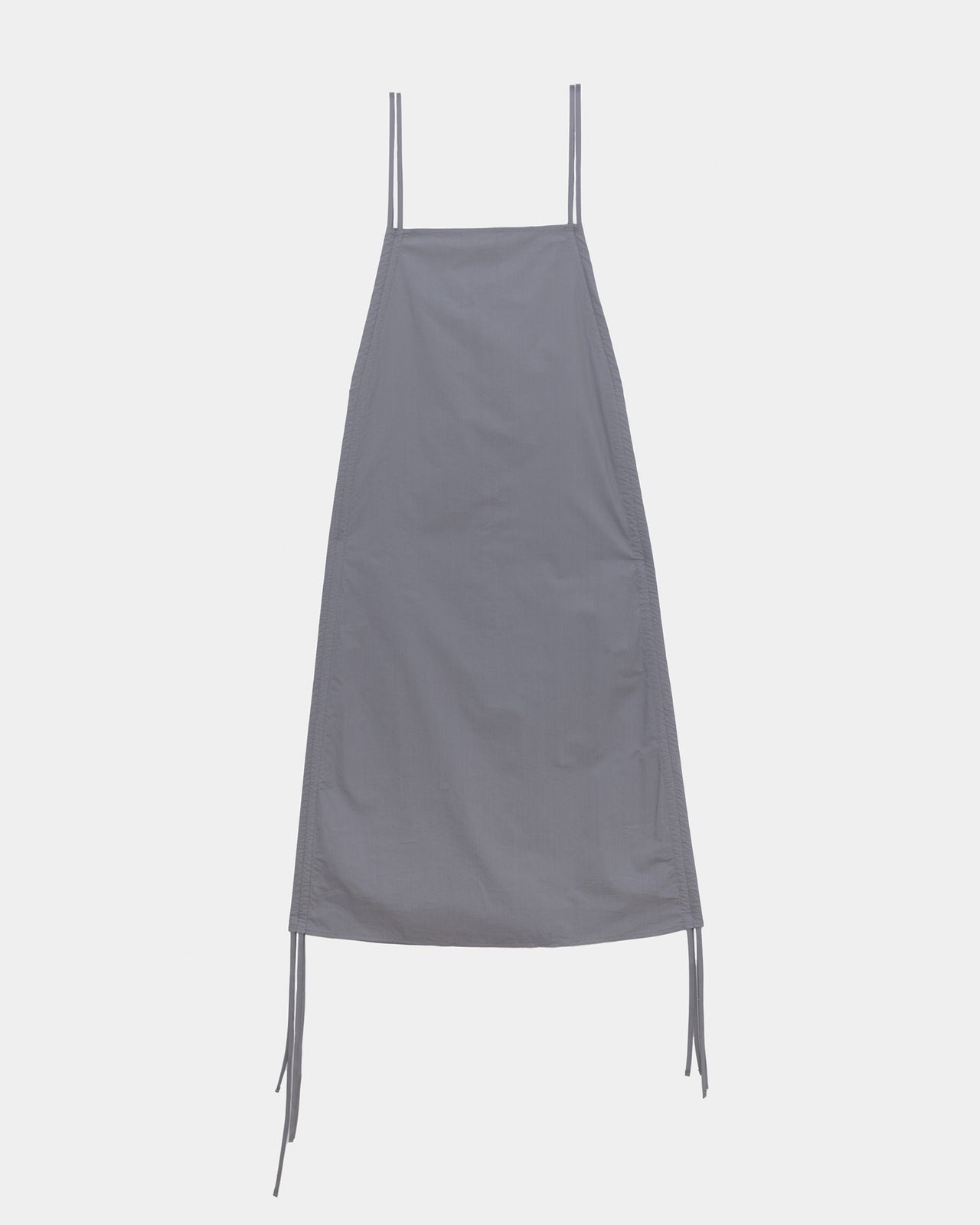Pictorial Strap Dress - Organic Cotton Poplin - Ziti Grey
