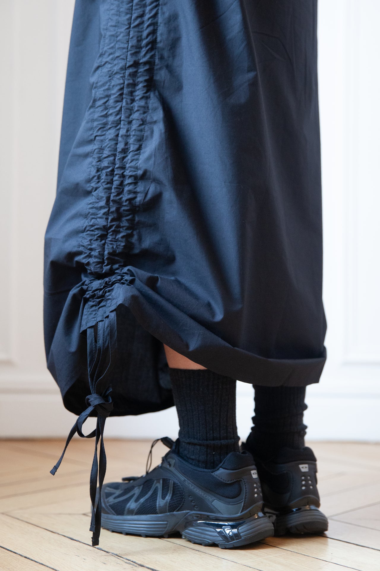 Pictorial Skirt - Organic Cotton Poplin - Black