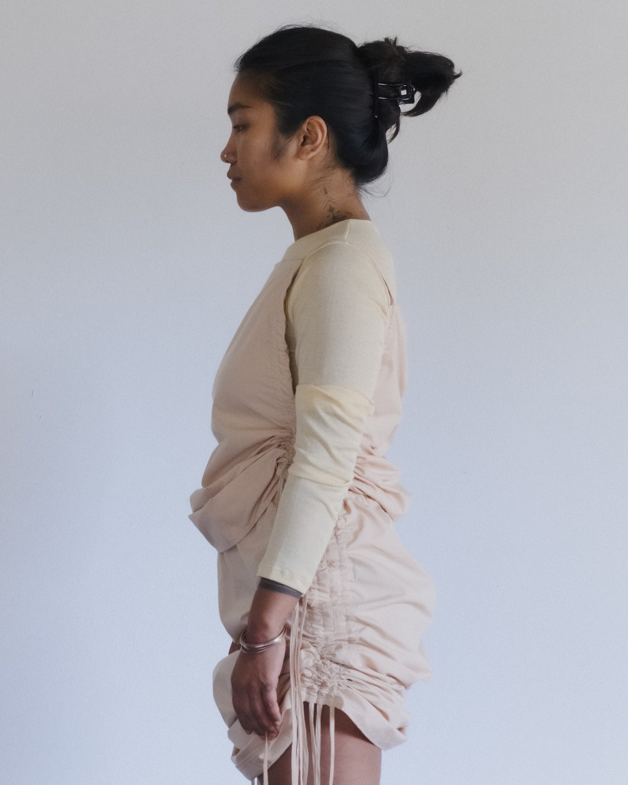 Pictorial Top - Organic Cotton Poplin - Andradita Sand
