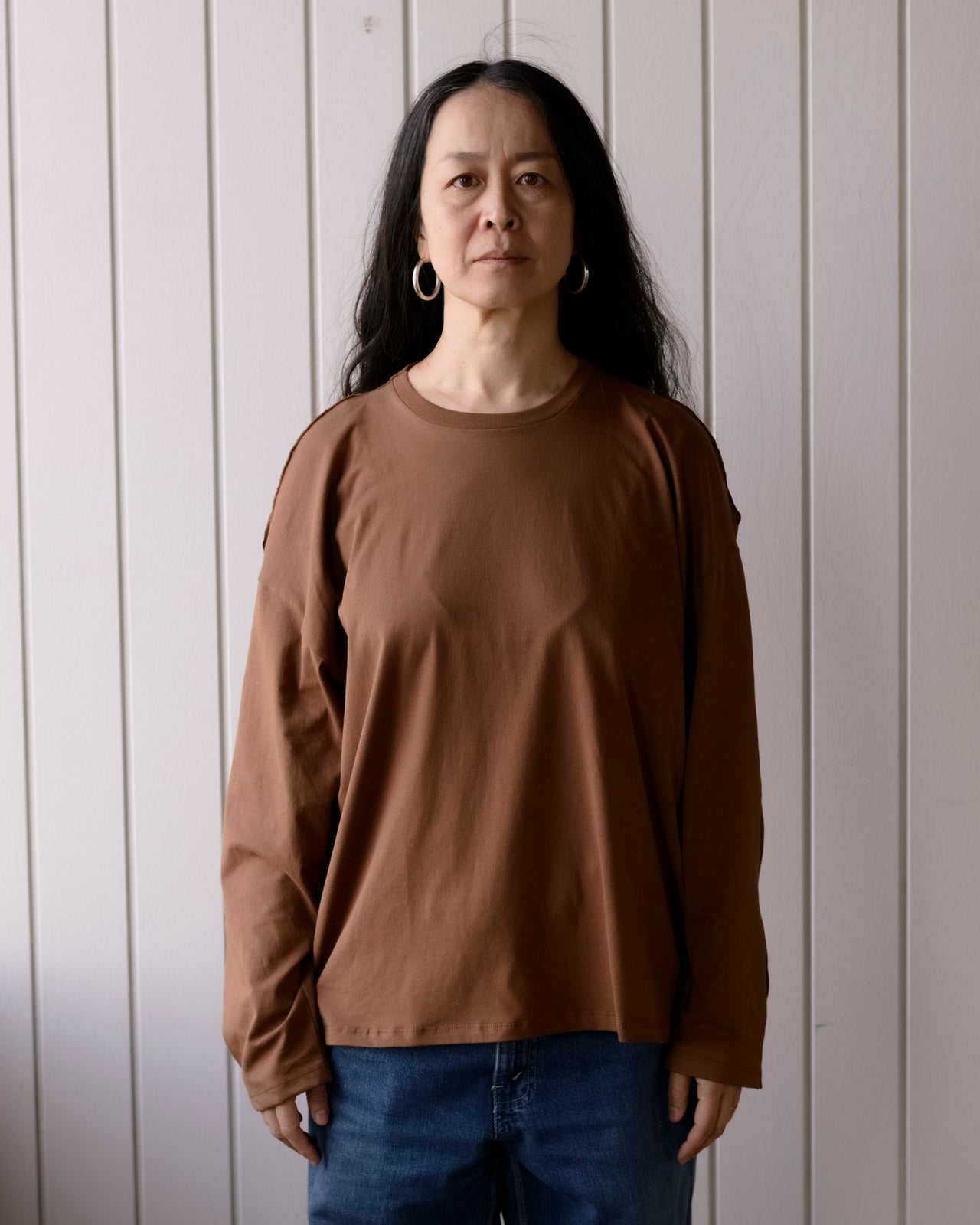 Pin Long Sleeve Tee - Regenerative Cotton Jersey - Ocular