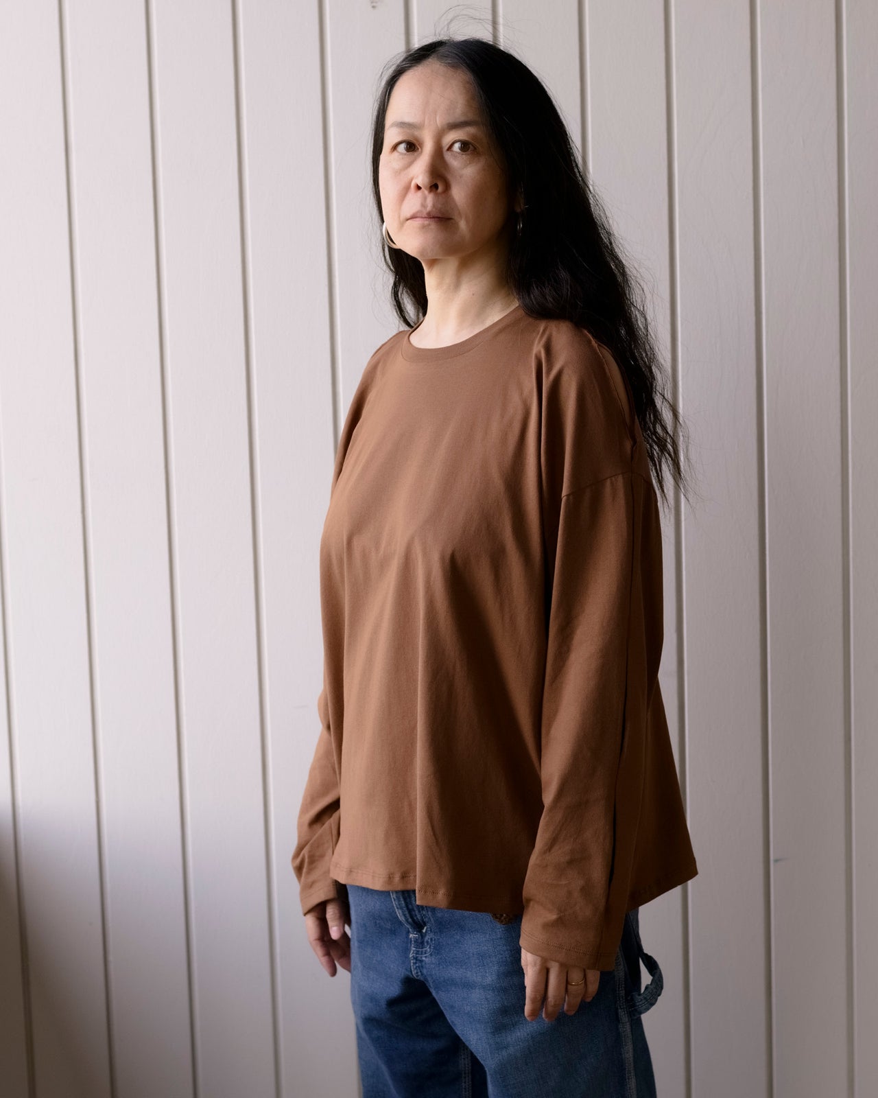 Pin Long Sleeve Tee - Regenerative Cotton Jersey - Ocular