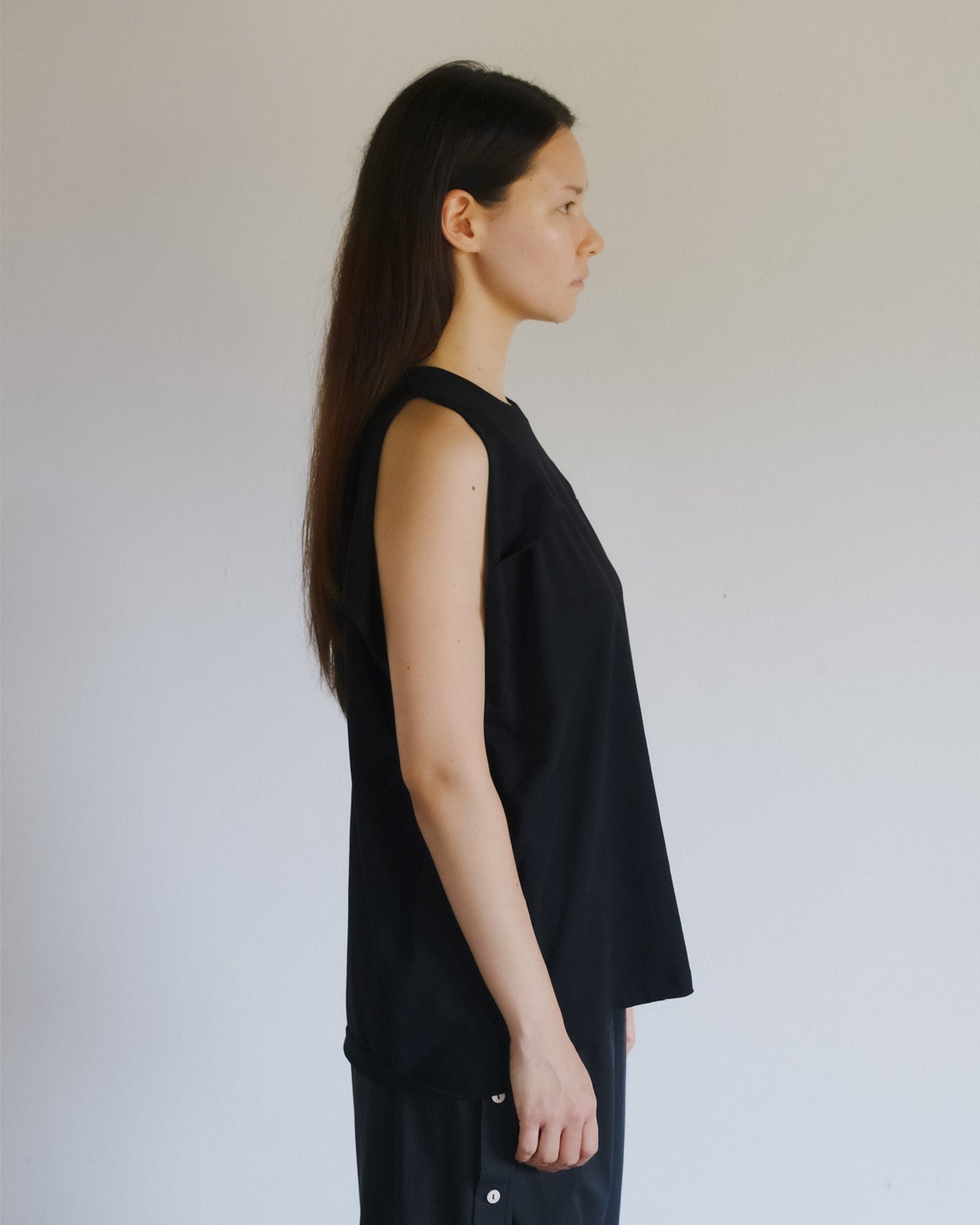 Pin Tank - Regenerative Cotton - Black